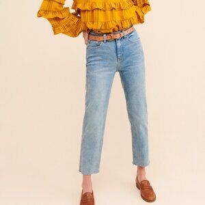 High-Rise Cropped Straight Jeans | We The Free